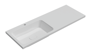 Раковина над стиральной машиной Madera Kamilla левая 120см белый 4627173210027